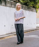 【U.S. POLO ASSN./ユーエスポロアッスン】【とろみ素材 蒸れにくくさらさら】透かし編みニットTシャツ 透け感 涼しい サマーニット 高見え 上品