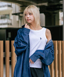 【U.S. POLO ASSN./ユーエスポロアッスン】【細見え シンプルブランドロゴ刺繍】ワンポイントリブタンクトップ 着痩せ 伸縮性 インナー 重ね着 春 夏