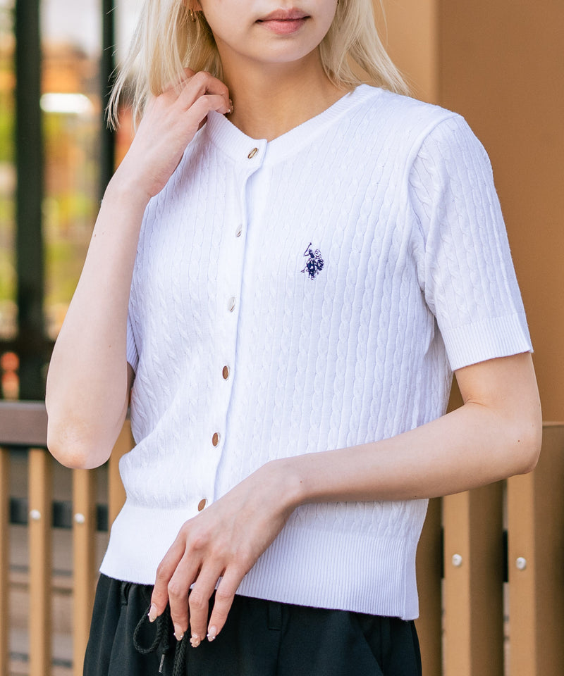 Polo by Ralph Lauren 半袖カーディガン US M U.S. POLO ASSN./ユーエスポロアッスン】【1枚で着れる 半袖