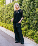 【U.S. POLO ASSN./ユーエスポロアッスン】【とろみ素材 蒸れにくくさらさら】透かし編みニットTシャツ 透け感 涼しい サマーニット 高見え 上品