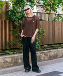 【U.S. POLO ASSN./ユーエスポロアッスン】【とろみ素材 蒸れにくくさらさら】透かし編みニットTシャツ 透け感 涼しい サマーニット 高見え 上品