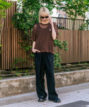 【U.S. POLO ASSN./ユーエスポロアッスン】【とろみ素材 蒸れにくくさらさら】透かし編みニットTシャツ 透け感 涼しい サマーニット 高見え 上品