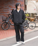 【BEVERLY HILLS POLO CLUB/ビバリーヒルズポロクラブ】ミニ裏毛 Vネックルーズシルエットカーディガン