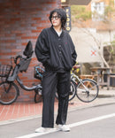 【BEVERLY HILLS POLO CLUB/ビバリーヒルズポロクラブ】ミニ裏毛 Vネックルーズシルエットカーディガン