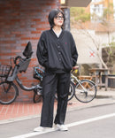 【BEVERLY HILLS POLO CLUB/ビバリーヒルズポロクラブ】ミニ裏毛 Vネックルーズシルエットカーディガン