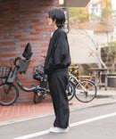 【BEVERLY HILLS POLO CLUB/ビバリーヒルズポロクラブ】ミニ裏毛 Vネックルーズシルエットカーディガン