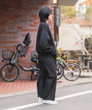 【BEVERLY HILLS POLO CLUB/ビバリーヒルズポロクラブ】ミニ裏毛 Vネックルーズシルエットカーディガン