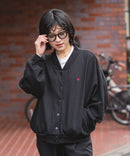 【BEVERLY HILLS POLO CLUB/ビバリーヒルズポロクラブ】ミニ裏毛 Vネックルーズシルエットカーディガン