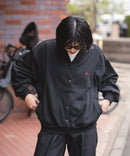 【BEVERLY HILLS POLO CLUB/ビバリーヒルズポロクラブ】ミニ裏毛 Vネックルーズシルエットカーディガン