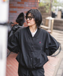 【BEVERLY HILLS POLO CLUB/ビバリーヒルズポロクラブ】ミニ裏毛 Vネックルーズシルエットカーディガン