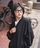 【BEVERLY HILLS POLO CLUB/ビバリーヒルズポロクラブ】ミニ裏毛 Vネックルーズシルエットカーディガン