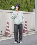 【BEVERLY HILLS POLO CLUB/ビバリーヒルズポロクラブ】ミニ裏毛 Vネックルーズシルエットカーディガン