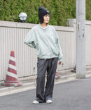 【BEVERLY HILLS POLO CLUB/ビバリーヒルズポロクラブ】ミニ裏毛 Vネックルーズシルエットカーディガン