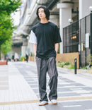 【BRKNHOME/ブロークンホーム】×【ZERO STAIN/ゼロステイン】コラボ 袖配色 クルーネック Ｔシャツzo