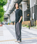 【BRKNHOME/ブロークンホーム】×【ZERO STAIN/ゼロステイン】コラボ 袖配色 クルーネック Ｔシャツzo