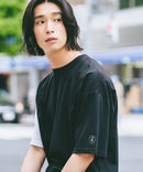 【BRKNHOME/ブロークンホーム】×【ZERO STAIN/ゼロステイン】コラボ 袖配色 クルーネック Ｔシャツzo