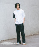 【BRKNHOME/ブロークンホーム】×【ZERO STAIN/ゼロステイン】コラボ 袖配色 クルーネック Ｔシャツzo