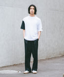 【BRKNHOME/ブロークンホーム】×【ZERO STAIN/ゼロステイン】コラボ 袖配色 クルーネック Ｔシャツzo