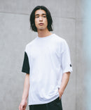 【BRKNHOME/ブロークンホーム】×【ZERO STAIN/ゼロステイン】コラボ 袖配色 クルーネック Ｔシャツzo