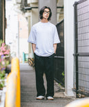 【SAVIER/サビアー】×【ZERO STAIN/ゼロステイン】コラボ 袖リブ クルーネック Tシャツzo