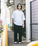 【SAVIER/サビアー】×【ZERO STAIN/ゼロステイン】コラボ 袖リブ クルーネック Tシャツzo