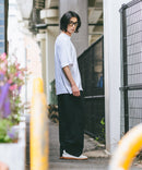 【SAVIER/サビアー】×【ZERO STAIN/ゼロステイン】コラボ 袖リブ クルーネック Tシャツzo