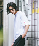 【SAVIER/サビアー】×【ZERO STAIN/ゼロステイン】コラボ 袖リブ クルーネック Tシャツzo