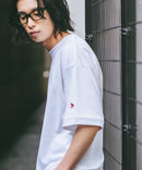 【SAVIER/サビアー】×【ZERO STAIN/ゼロステイン】コラボ 袖リブ クルーネック Tシャツzo