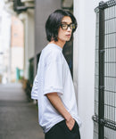 【SAVIER/サビアー】×【ZERO STAIN/ゼロステイン】コラボ 袖リブ クルーネック Tシャツzo