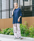 【SAVIER/サビアー】×【ZERO STAIN/ゼロステイン】コラボ 袖リブ クルーネック Tシャツzo