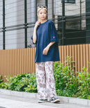 【SAVIER/サビアー】×【ZERO STAIN/ゼロステイン】コラボ 袖リブ クルーネック Tシャツzo