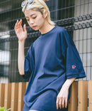 【SAVIER/サビアー】×【ZERO STAIN/ゼロステイン】コラボ 袖リブ クルーネック Tシャツzo