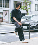 【SAVIER/サビアー】×【ZERO STAIN/ゼロステイン】コラボ 袖リブ クルーネック Tシャツzo