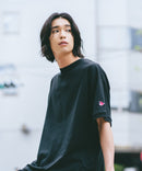 【SAVIER/サビアー】×【ZERO STAIN/ゼロステイン】コラボ 袖リブ クルーネック Tシャツzo