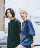 【SAVIER/サビアー】×【ZERO STAIN/ゼロステイン】コラボ 袖リブ クルーネック Tシャツzo