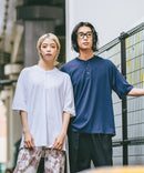 【SAVIER/サビアー】×【ZERO STAIN/ゼロステイン】コラボ ヘンリーネックTシャツzo