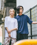 【SAVIER/サビアー】×【ZERO STAIN/ゼロステイン】コラボ ヘンリーネックTシャツzo
