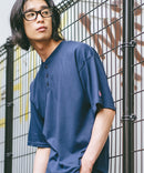 【SAVIER/サビアー】×【ZERO STAIN/ゼロステイン】コラボ ヘンリーネックTシャツzo