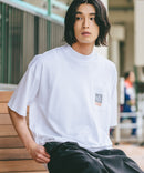 【OUTDOOR EXCHANGE/アウトドアエクスチェンジ】×【ZERO STAIN/ゼロステイン】コラボ モックネック ポケット付 Tシャツzo