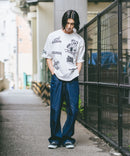 総柄 プリント オーバーサイズ Tシャツ【DESERT SPORTSWEAR:デザートスポーツウェア】