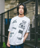 総柄 プリント オーバーサイズ Tシャツ【DESERT SPORTSWEAR:デザートスポーツウェア】