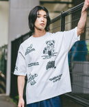総柄 プリント オーバーサイズ Tシャツ【DESERT SPORTSWEAR:デザートスポーツウェア】