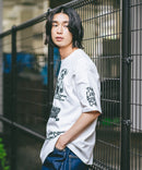 総柄 プリント オーバーサイズ Tシャツ【DESERT SPORTSWEAR:デザートスポーツウェア】