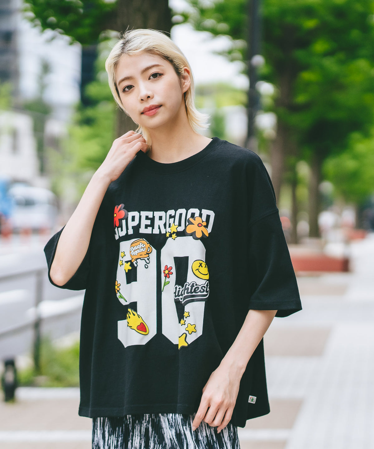 ナンバリング プリント オーバーサイズ Tシャツ【DESERT SPORTSWEAR 