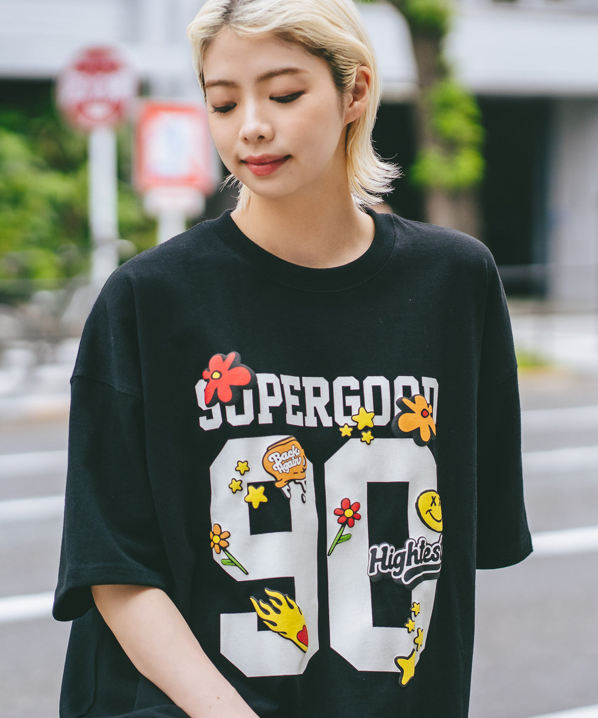 ナンバリング プリント オーバーサイズ Tシャツ【DESERT SPORTSWEAR