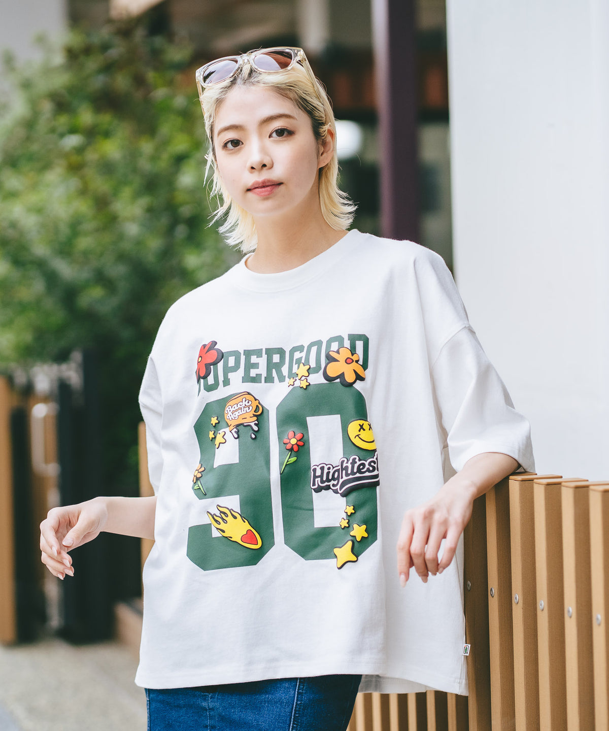 お客♡オーダーページ ナンバリング プリント オーバーサイズ Tシャツ【DESERT SPORTSWEAR