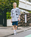 総柄 プリント オーバーサイズ Tシャツ【DESERT SPORTSWEAR:デザートスポーツウェア】