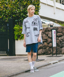 総柄 プリント オーバーサイズ Tシャツ【DESERT SPORTSWEAR:デザートスポーツウェア】
