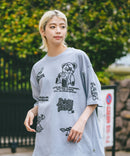 総柄 プリント オーバーサイズ Tシャツ【DESERT SPORTSWEAR:デザートスポーツウェア】