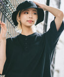 【SAVIER/サビアー】×【ZERO STAIN/ゼロステイン】コラボ ヘンリーネックTシャツzo